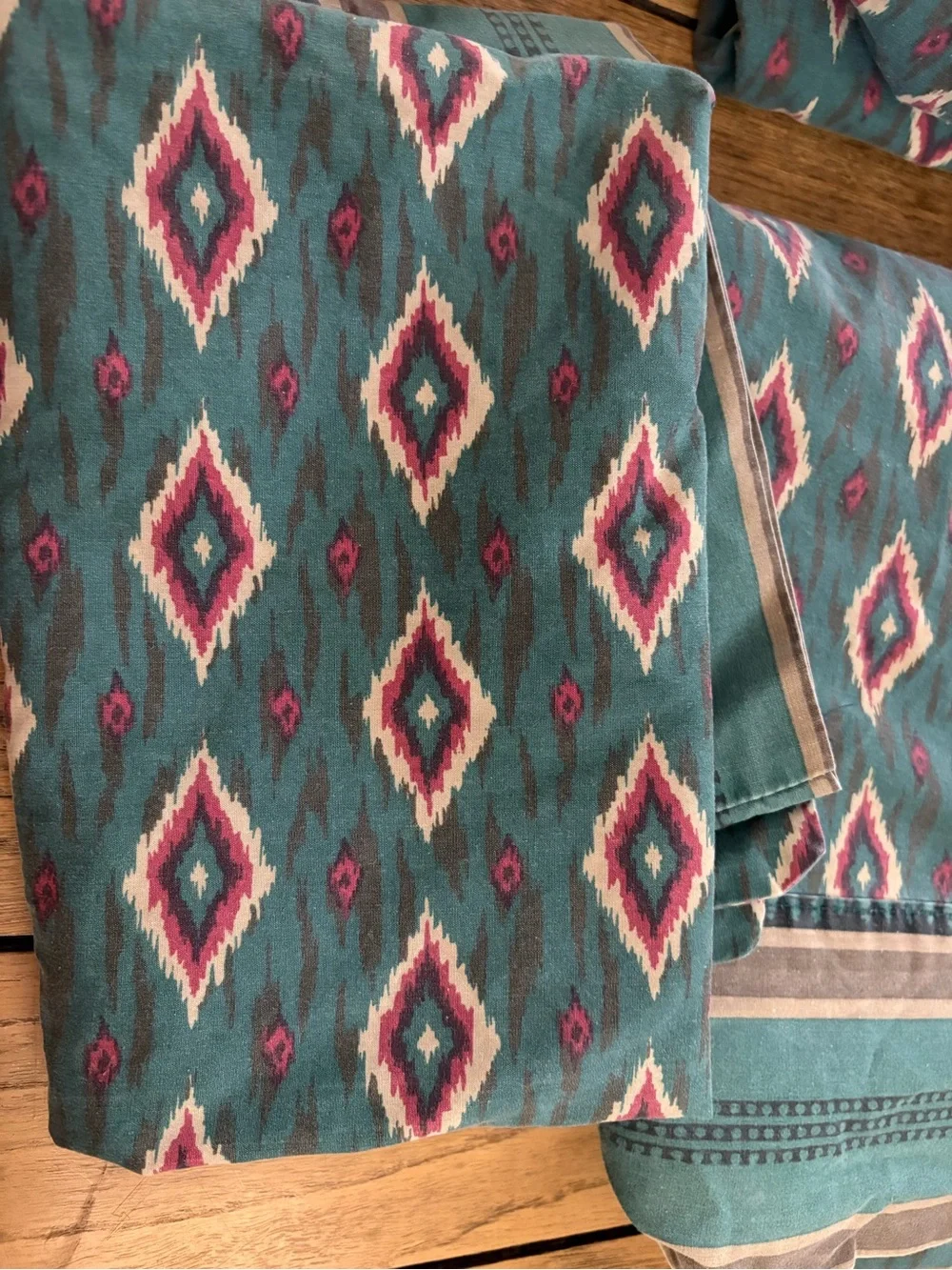 Vintage Croscill southwestern full Sheet set Cheyenne Aztec